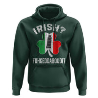 Funny St Patrick's Day Italian Hoodie Irish Fuhgeddaboudit Pisa Tower Shamrock