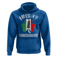 Funny St Patrick's Day Italian Hoodie Irish Fuhgeddaboudit Pisa Tower Shamrock