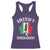 Funny St Patrick's Day Italian Racerback Tank Top Irish Fuhgeddaboudit Pisa Tower Shamrock