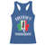 Funny St Patrick's Day Italian Racerback Tank Top Irish Fuhgeddaboudit Pisa Tower Shamrock