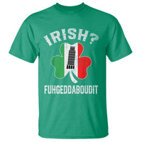 Funny St Patrick's Day Italian T Shirt Irish Fuhgeddaboudit Pisa Tower Shamrock