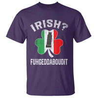 Funny St Patrick's Day Italian T Shirt Irish Fuhgeddaboudit Pisa Tower Shamrock