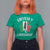 Funny St Patrick's Day Italian T Shirt For Women Irish Fuhgeddaboudit Pisa Tower Shamrock