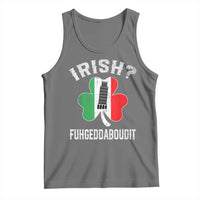 Funny St Patrick's Day Italian Tank Top Irish Fuhgeddaboudit Pisa Tower Shamrock