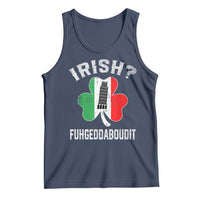Funny St Patrick's Day Italian Tank Top Irish Fuhgeddaboudit Pisa Tower Shamrock