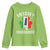 Funny St Patrick's Day Italian Youth Sweatshirt Irish Fuhgeddaboudit Pisa Tower Shamrock