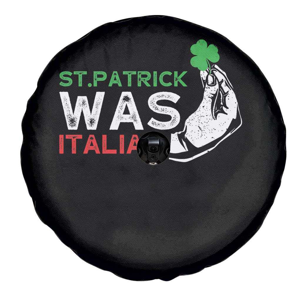 Funny St Patrick Was Italian Spare Tire Cover St Patrick's Day Italian Pinched Fingers Shamrock
