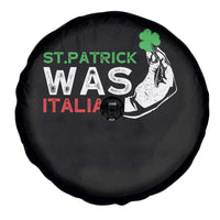 Funny St Patrick Was Italian Spare Tire Cover St Patrick's Day Italian Pinched Fingers Shamrock