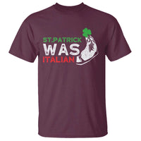 Funny St Patrick Was Italian T Shirt St Patrick's Day Italian Pinched Fingers Shamrock