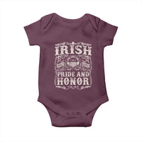 Irish Pride And Honor Baby Onesie Vintage Claddagh Ring Celtic Knot