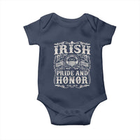 Irish Pride And Honor Baby Onesie Vintage Claddagh Ring Celtic Knot