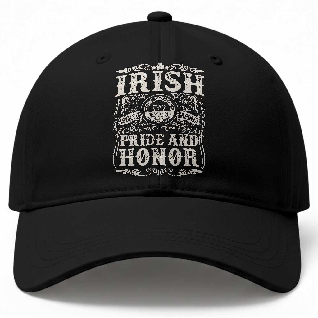 Irish Pride And Honor Baseball Cap Vintage Claddagh Ring Celtic Knot