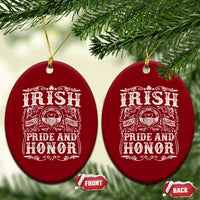 Irish Pride And Honor Ceramic Ornament Vintage Claddagh Ring Celtic Knot - Wonder Print Shop