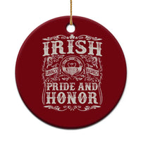 Irish Pride And Honor Ceramic Ornament Vintage Claddagh Ring Celtic Knot - Wonder Print Shop