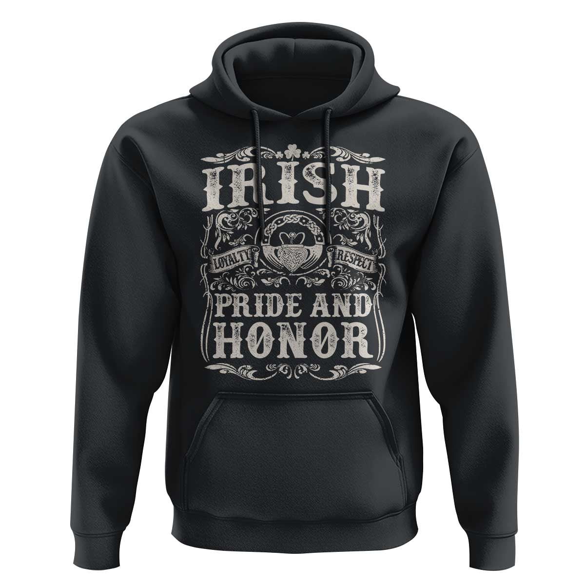 Irish Pride And Honor Hoodie Vintage Claddagh Ring Celtic Knot