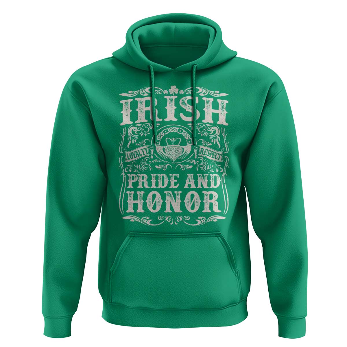 Irish Pride And Honor Hoodie Vintage Claddagh Ring Celtic Knot
