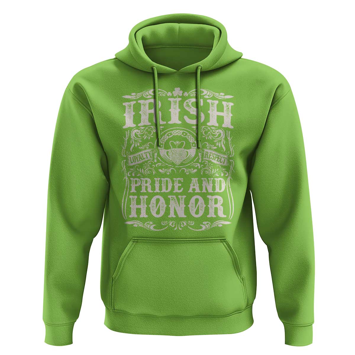 Irish Pride And Honor Hoodie Vintage Claddagh Ring Celtic Knot