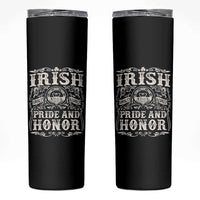 Irish Pride And Honor Skinny Tumbler Vintage Claddagh Ring Celtic Knot
