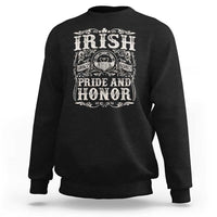 Irish Pride And Honor Sweatshirt Vintage Claddagh Ring Celtic Knot