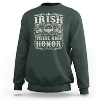 Irish Pride And Honor Sweatshirt Vintage Claddagh Ring Celtic Knot