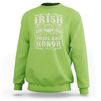 Irish Pride And Honor Sweatshirt Vintage Claddagh Ring Celtic Knot