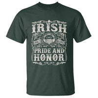 Irish Pride And Honor T Shirt Vintage Claddagh Ring Celtic Knot