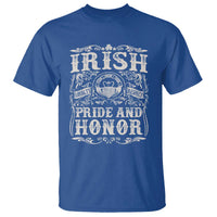Irish Pride And Honor T Shirt Vintage Claddagh Ring Celtic Knot