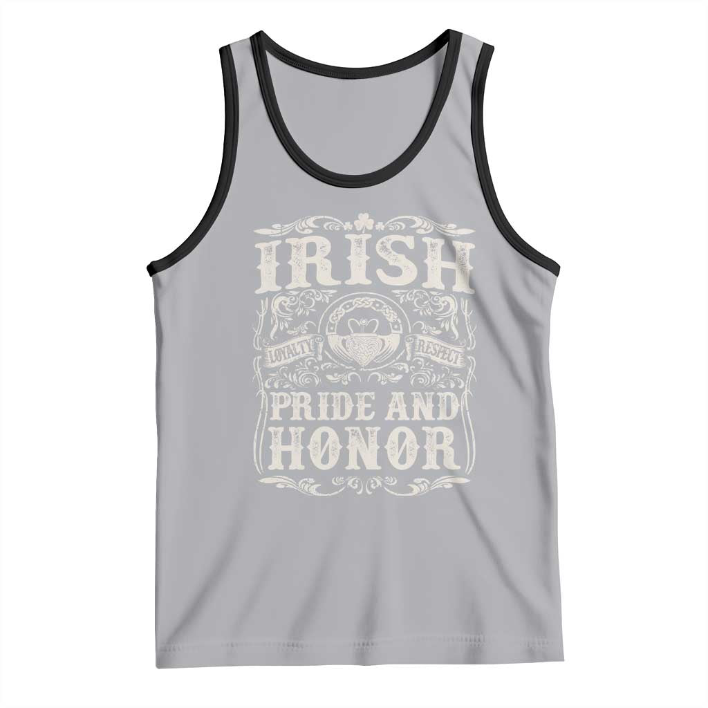 Irish Pride And Honor Tank Top Vintage Claddagh Ring Celtic Knot