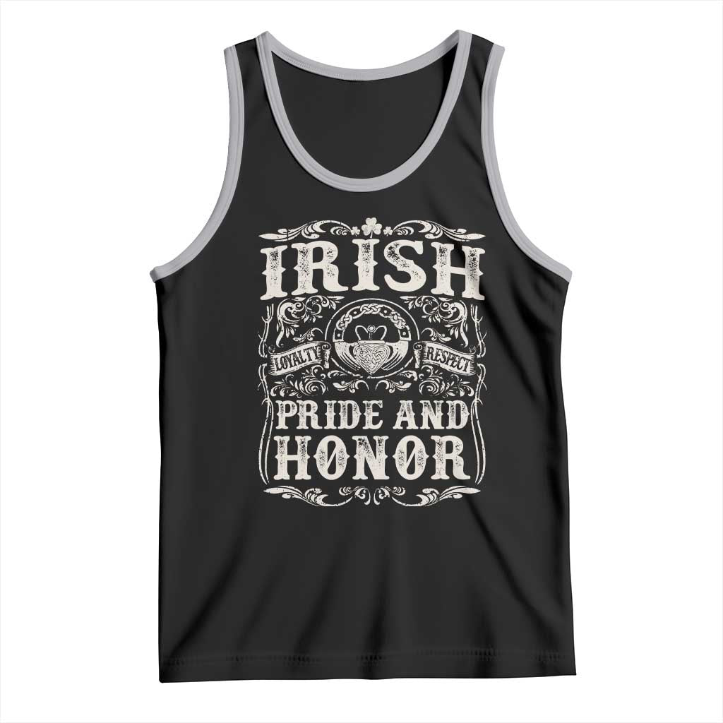 Irish Pride And Honor Tank Top Vintage Claddagh Ring Celtic Knot