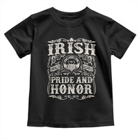 Irish Pride And Honor Toddler T Shirt Vintage Claddagh Ring Celtic Knot