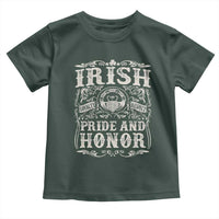 Irish Pride And Honor Toddler T Shirt Vintage Claddagh Ring Celtic Knot