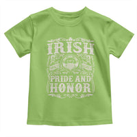Irish Pride And Honor Toddler T Shirt Vintage Claddagh Ring Celtic Knot