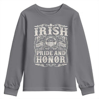 Irish Pride And Honor Youth Sweatshirt Vintage Claddagh Ring Celtic Knot