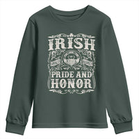 Irish Pride And Honor Youth Sweatshirt Vintage Claddagh Ring Celtic Knot