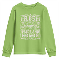 Irish Pride And Honor Youth Sweatshirt Vintage Claddagh Ring Celtic Knot