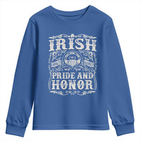Irish Pride And Honor Youth Sweatshirt Vintage Claddagh Ring Celtic Knot