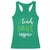 St Patrick's Day Teach Love Inspire Racerback Tank Top Teacher Shamrock