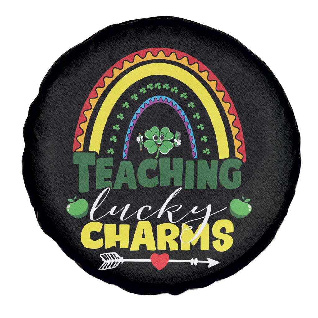 Funny St Patrick's Day Teacher Spare Tire Cover Teaching Lucky Charms