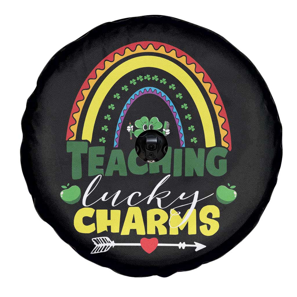 Funny St Patrick's Day Teacher Spare Tire Cover Teaching Lucky Charms