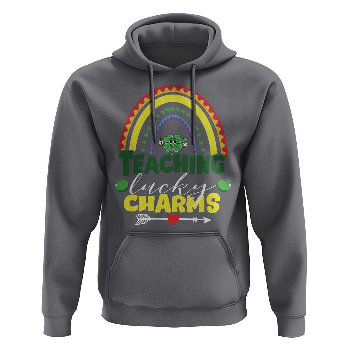 Funny St Patrick's Day Teacher Hoodie Teaching Lucky Charms