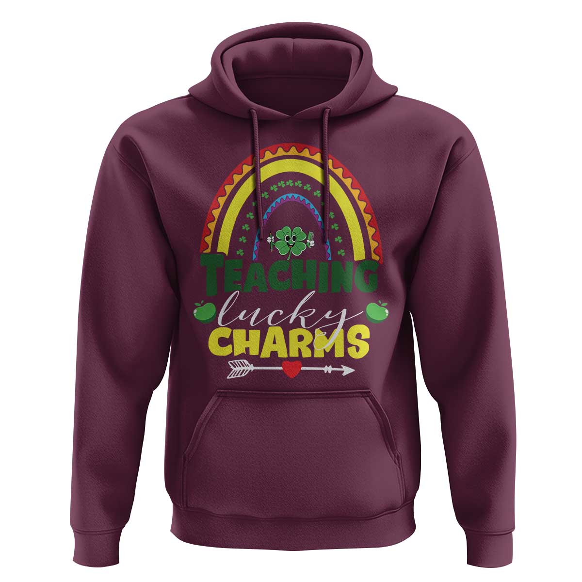 Funny St Patrick's Day Teacher Hoodie Teaching Lucky Charms