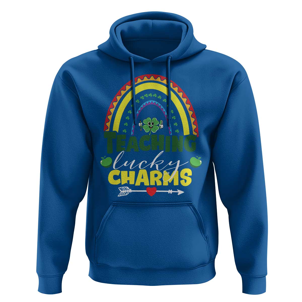 Funny St Patrick's Day Teacher Hoodie Teaching Lucky Charms
