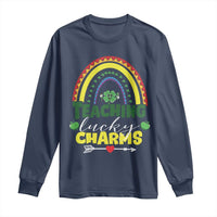 Funny St Patrick's Day Teacher Long Sleeve Shirt Teaching Lucky Charms