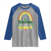 Funny St Patrick's Day Teacher Raglan Shirt Teaching Lucky Charms