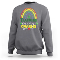 Funny St Patrick's Day Teacher Sweatshirt Teaching Lucky Charms