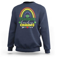 Funny St Patrick's Day Teacher Sweatshirt Teaching Lucky Charms