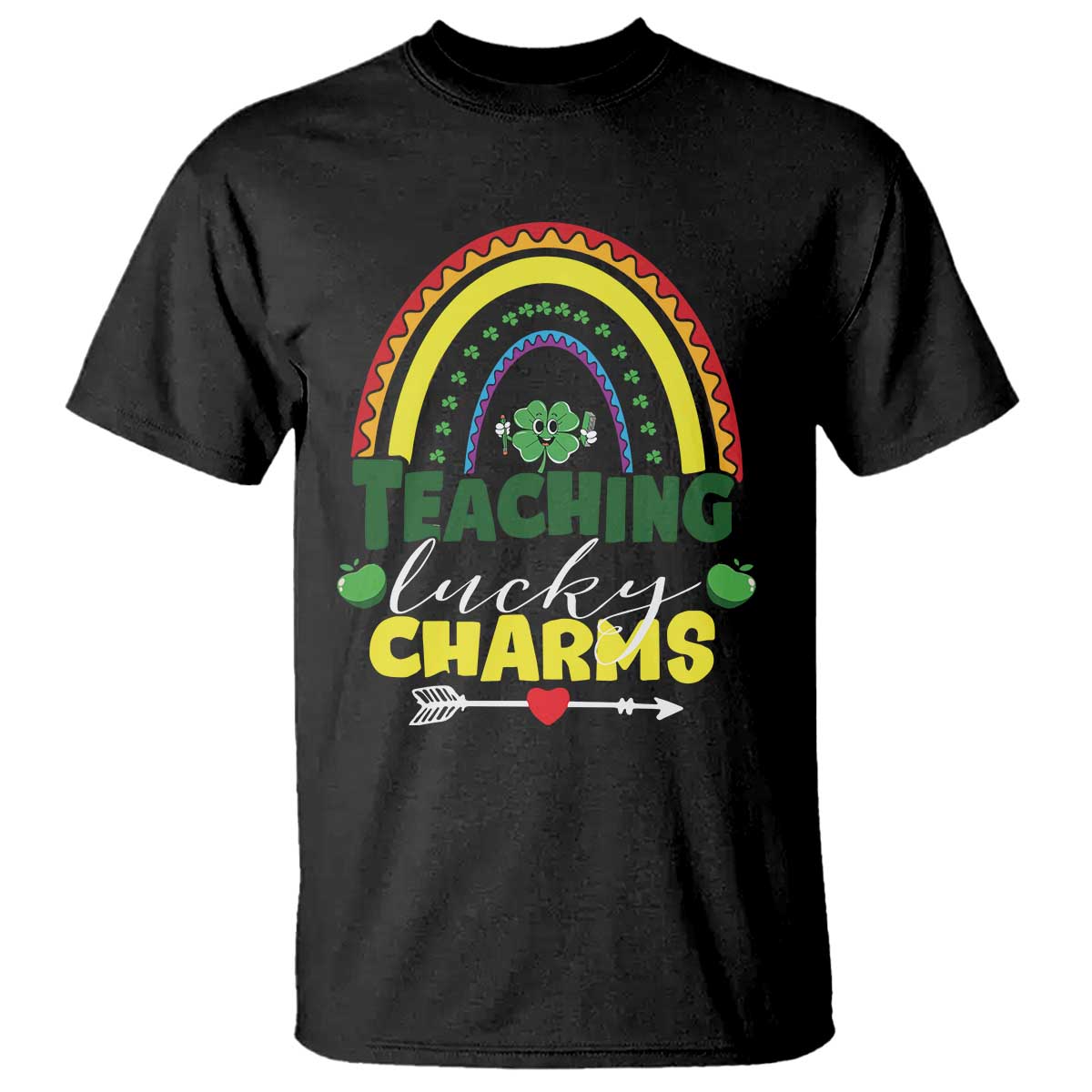 Funny St Patrick's Day Teacher T Shirt Teaching Lucky Charms