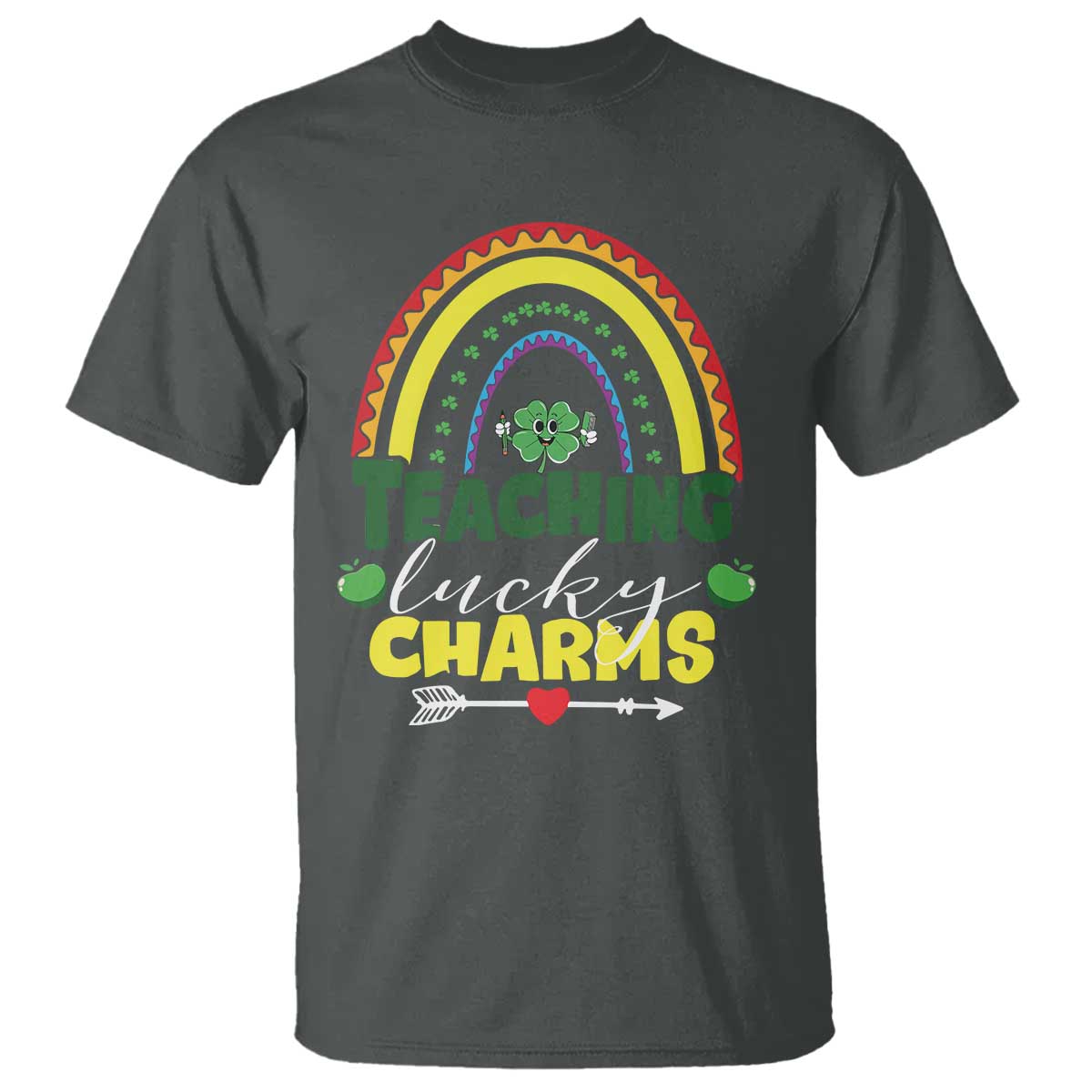 Funny St Patrick's Day Teacher T Shirt Teaching Lucky Charms