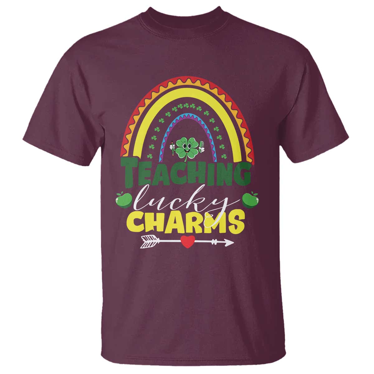 Funny St Patrick's Day Teacher T Shirt Teaching Lucky Charms