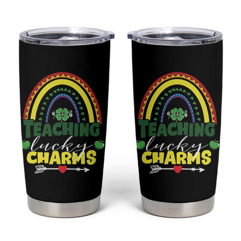 Funny St Patrick's Day Teacher Tumbler Cup Teaching Lucky Charms
